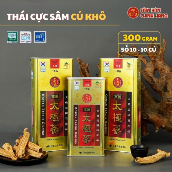 Korean Taekuk Ginseng 300g – số 10 (10củ special) – Daedong