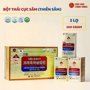 Korean Taekuk Insam Powder 100% (100g x 3)-4mg/g – Daedong
