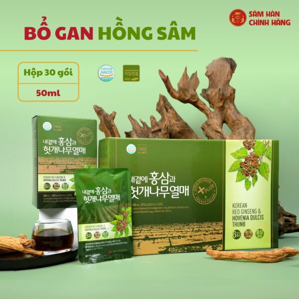 Korean Red Ginseng & Hovenia Dulcis Thunb (50 ML x 30g) – Daedong